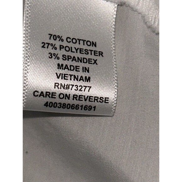 Women's peplum XXL White Button-Up Short Sleeve peek a boo shoulder ELLE - Picture 7 of 10